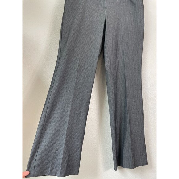 Express Editor Womens 10 Gray Herringbone Trousers Pants - Picture 7 of 9